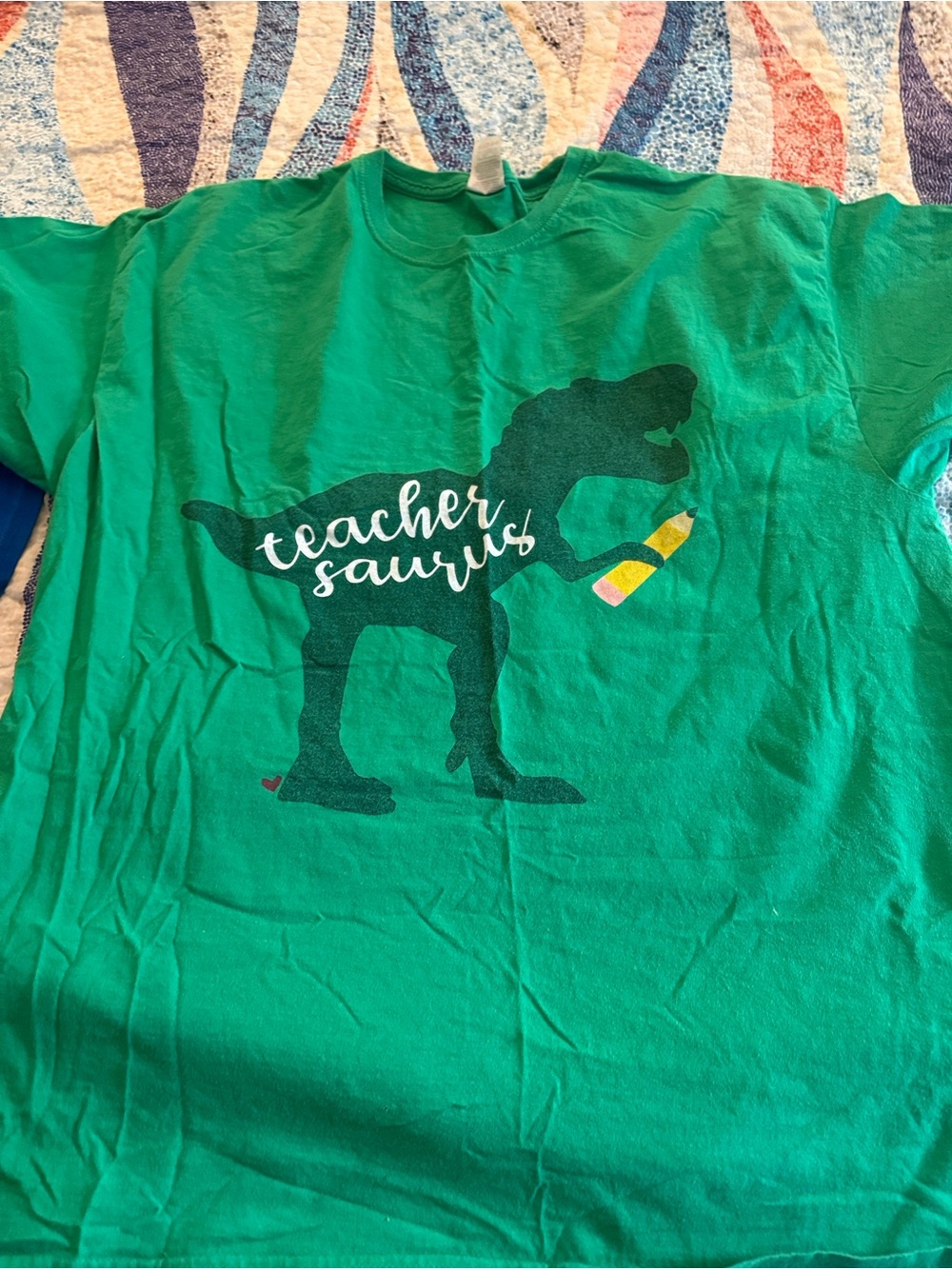 Teacher shirt bundle of CO-ED Fruit of the Loom Green 'Teacher shirts